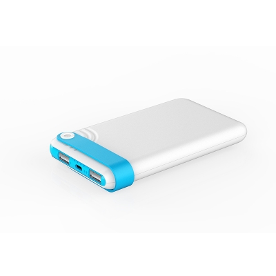 10000mAh Dual USB Portable Power Bank with keychain